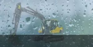 沃分享丨雨天挖掘机正确停放方式